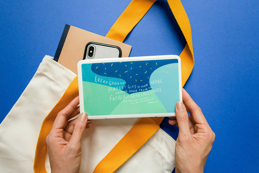 Every Good And Perfect Gift Is From Above {Face Mask Case} - Face Mask Case by The Commandment Co, The Commandment Co