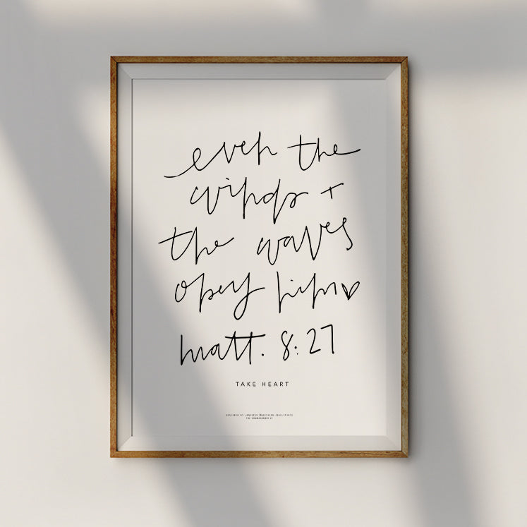 Take Heart {Poster} - Posters by Northern Edge Prints, The Commandment Co , Singapore Christian gifts shop
