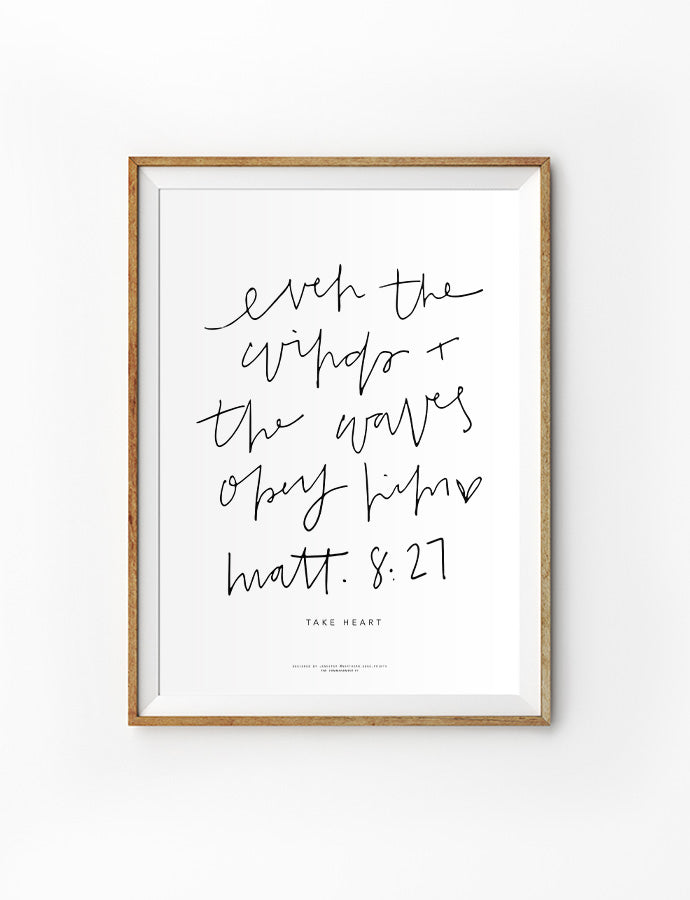 Take Heart {Poster} - Posters by Northern Edge Prints, The Commandment Co , Singapore Christian gifts shop