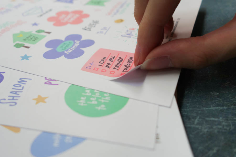 Rejoice | Journaling Sticker Sheet - Stickers by The Commandment Co, The Commandment Co , Singapore Christian gifts shop