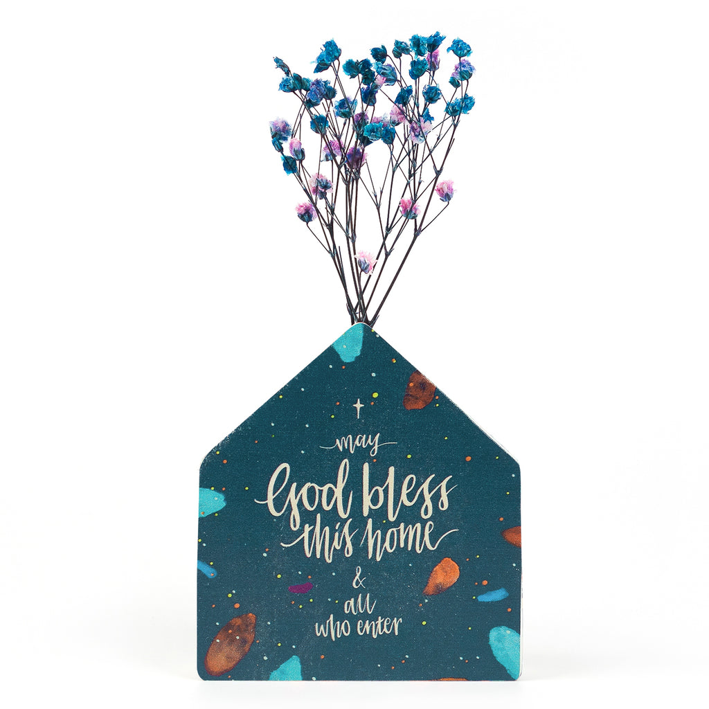 May God Bless This Home {Little House Vase} - by The Commandment Co, The Commandment Co , Singapore Christian gifts shop