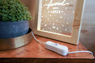 Night light with USB connection and on/off switch