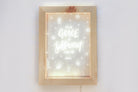 Wooden frame and acrylic insert LED night light