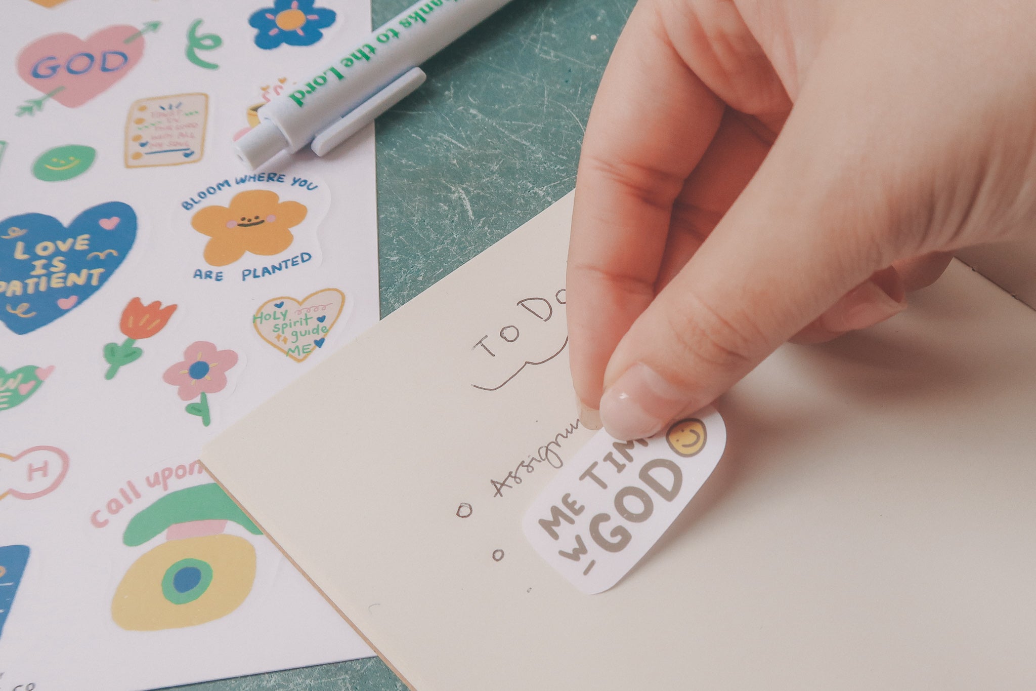 Rest | Journaling Sticker Sheet - Stickers by The Commandment Co , The Commandment Co , Singapore Christian gifts shop