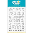 Outline Alpha {Stamp} - Stamps by Mighty Hands, The Commandment Co