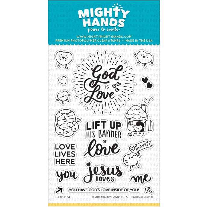 God is good photopolymer clear stamp set. Includes 7 large sentiments and 10 images. Arts and Craft ideas. DIY birthday card and bookmark ideas.