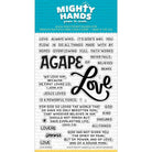 Love words photopolymer clear stamp set. Includes 2 large sentiments and 30 small sentiments. Arts and Craft ideas. DIY birthday card and bookmark ideas.