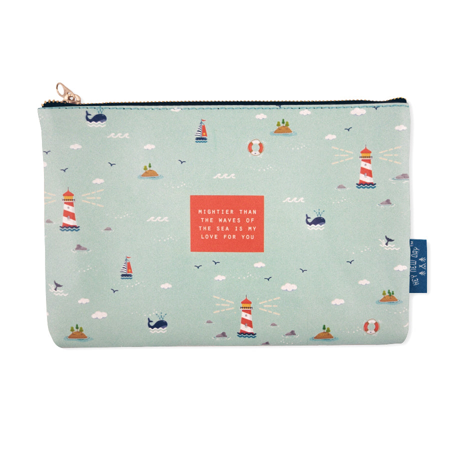 Mightier Than The Waves {Pouch} - Pouch by Hey New Day, The Commandment Co , Singapore Christian gifts shop