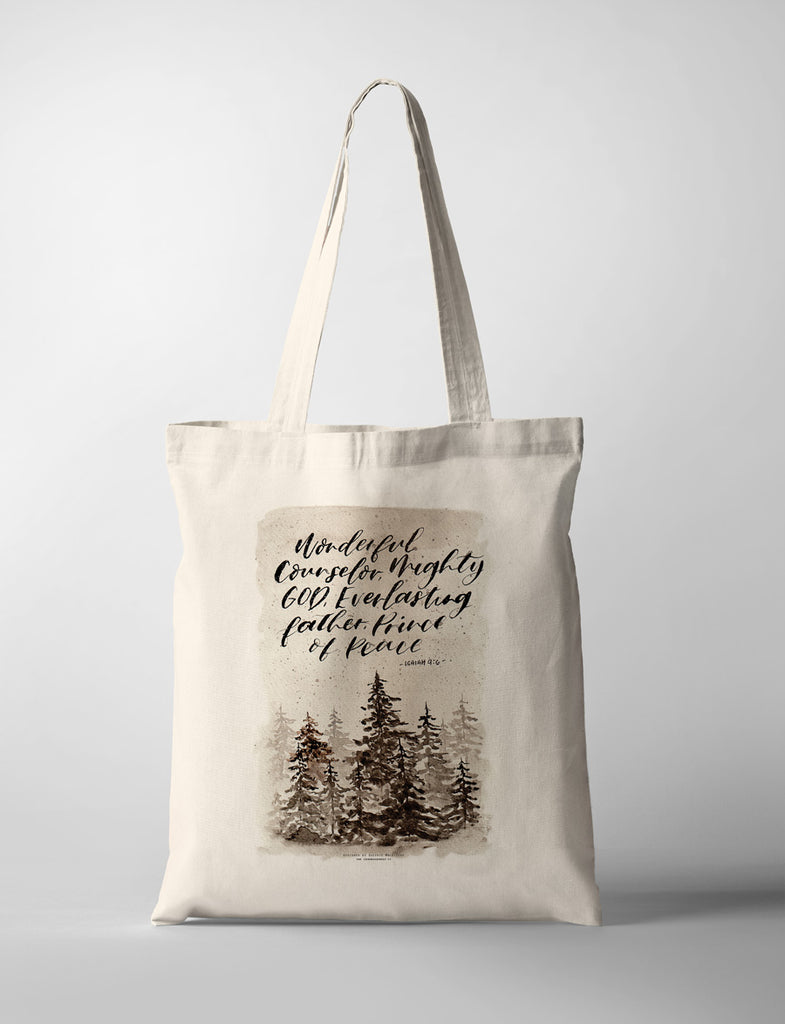 Mighty God {Tote Bag} - tote bag by QLetters, The Commandment Co , Singapore Christian gifts shop