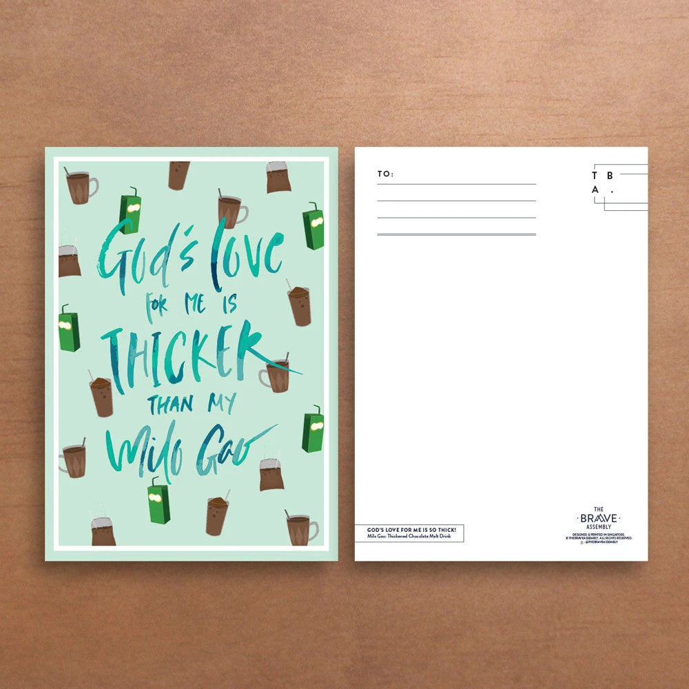 God's Love Thicker than Milo Gao {Card} - Cards by The Brave Assembly, The Commandment Co , Singapore Christian gifts shop