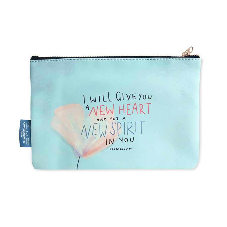 You Have Granted Me Life And Favour | New Heart New Spirit {Pouch} - Pouch by The Commandment Co, The Commandment Co , Singapore Christian gifts shop