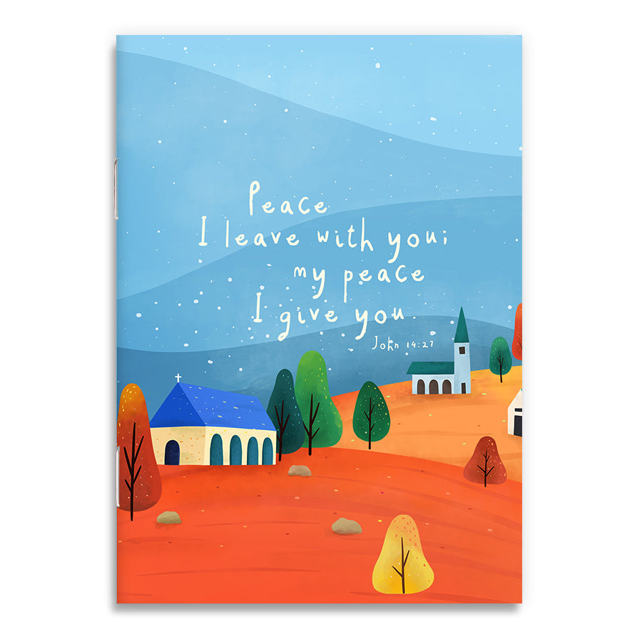 My Peace I Give You A6 Christian notebook cover inspired by John 14:27.