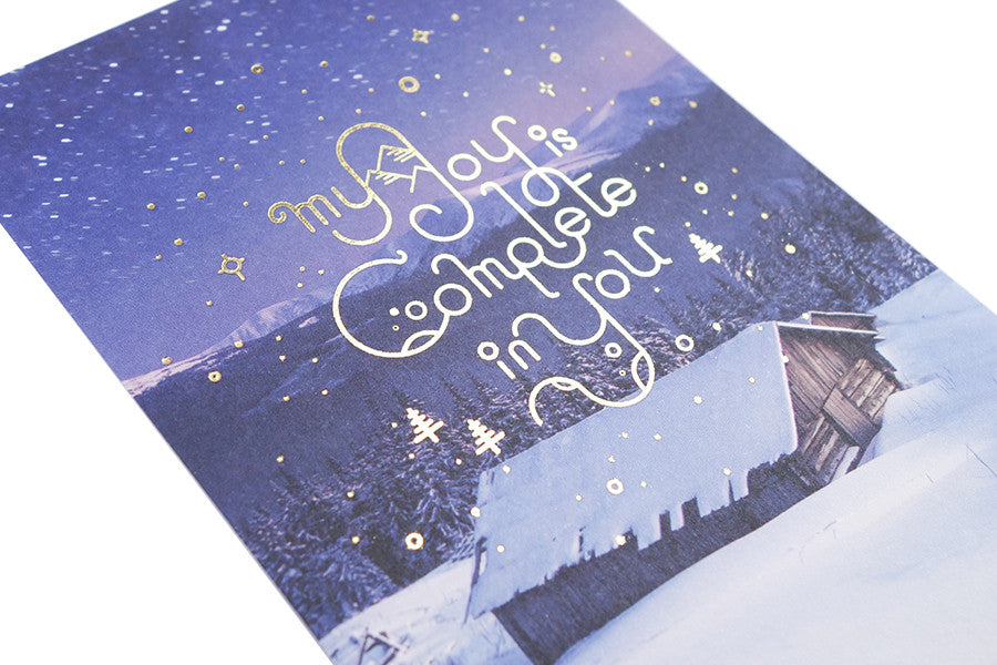 My Joy is Complete in You {Card} - Cards by The Commandment, The Commandment Co , Singapore Christian gifts shop