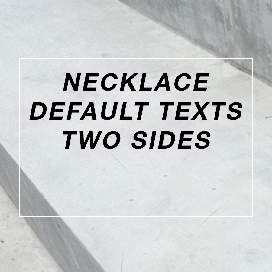 Necklace Default Texts 2 Sides - by The Commandment Co, The Commandment Co , Singapore Christian gifts shop