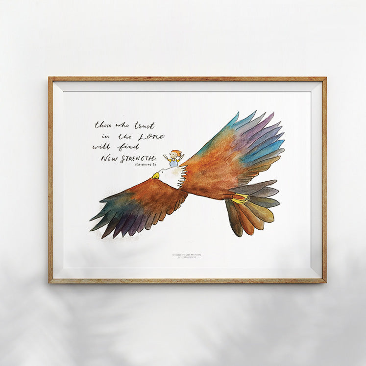 New Strength {Poster} - Posters by P.Paints, The Commandment Co , Singapore Christian gifts shop
