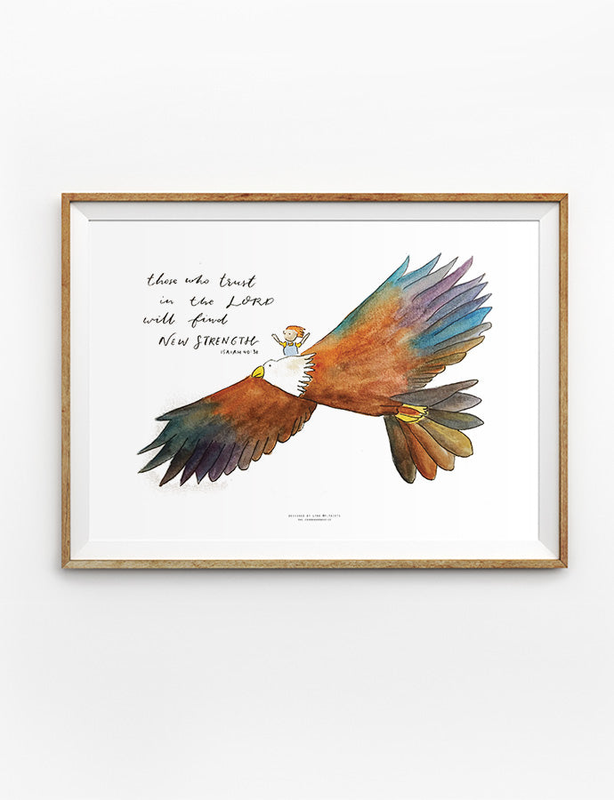 New Strength {Poster} - Posters by P.Paints, The Commandment Co , Singapore Christian gifts shop