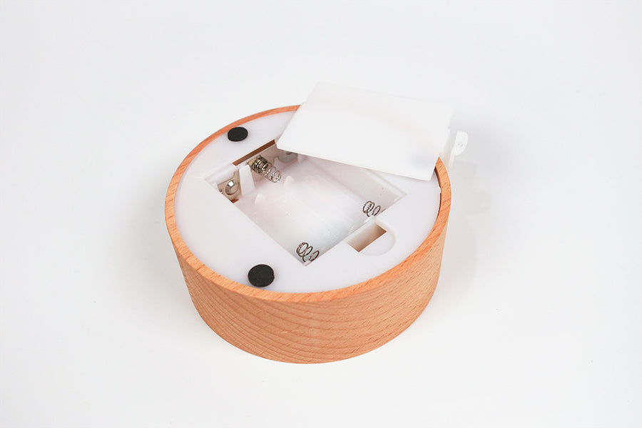 Battery-powered LED night light feature