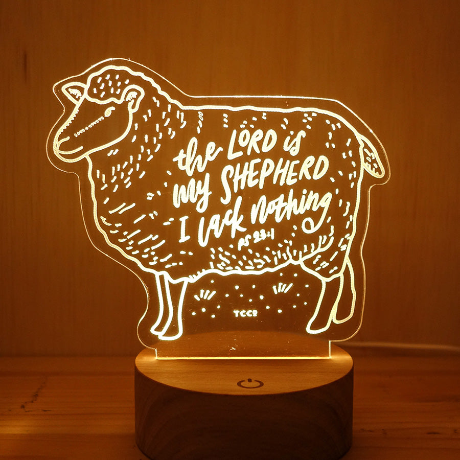 The Lord Is My Shepherd I Lack Nothing {Night Light} - Night Light by The Commandment, The Commandment Co , Singapore Christian gifts shop