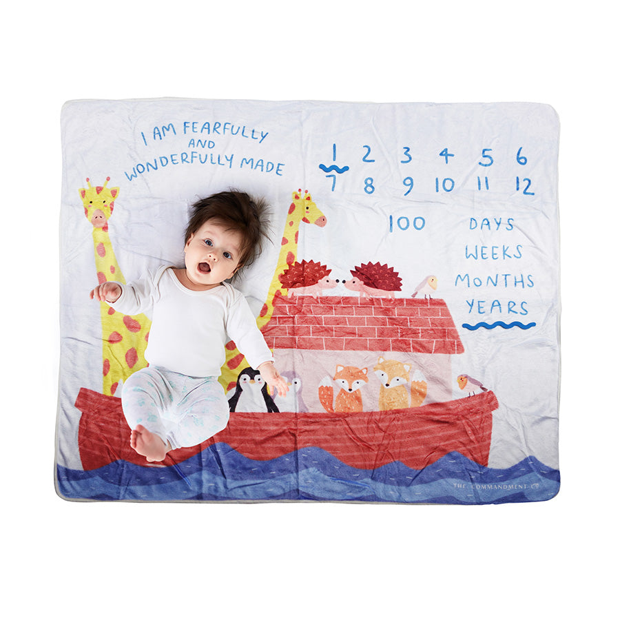 I Am Fearfully and Wonderfully Made | Baby Photography Blanket - Baby Photography Blanket by The Commandment Co, The Commandment Co , Singapore Christian gifts shop