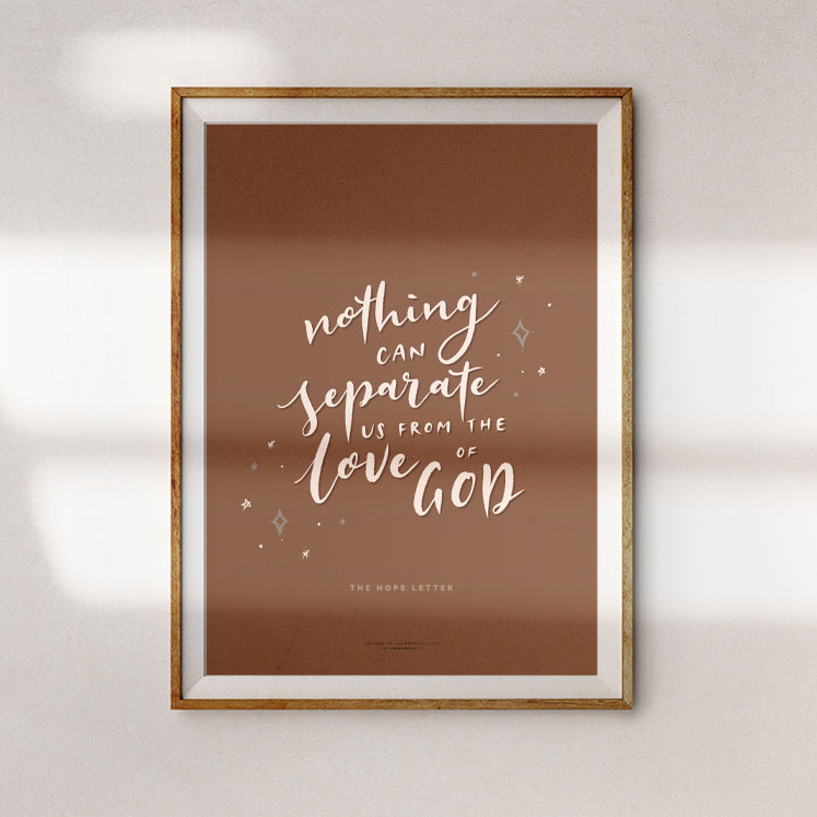 Nothing Can Separate Us {Poster} - Posters by The Hope Letter, The Commandment Co , Singapore Christian gifts shop