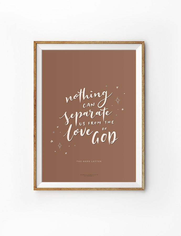 Nothing Can Separate Us {Poster} - Posters by The Hope Letter, The Commandment Co , Singapore Christian gifts shop