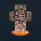 Cross-shaped The Lord Bless You and Protect You LED night light