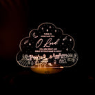 O Lord You Are Great Christian night light inspired by Jeremiah 10:6.