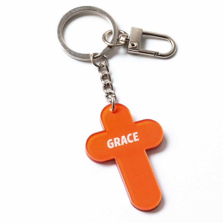 God Loves You - Grace & Truth {Acrylic Keychain} - Keychain by The Commandment, The Commandment Co , Singapore Christian gifts shop