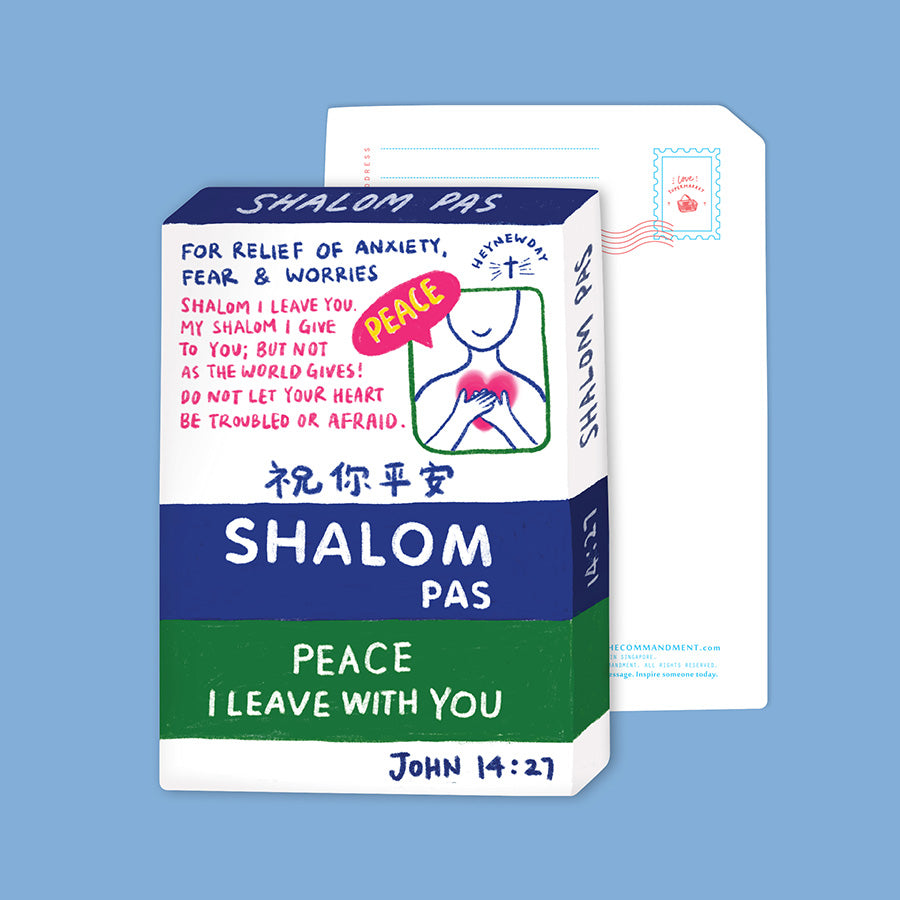 Shalom Pas {LOVE SUPERMARKET Card} - Cards by The Commandment Co, The Commandment Co , Singapore Christian gifts shop