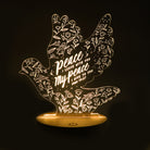 Peace I Leave with You John 14:27 night light with dove design