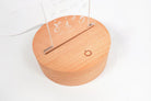 Touch on/off button on Peace Psalm 4:8 night light