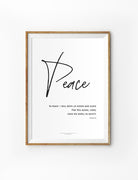 Peace {Poster} - Posters by His Mighty Prints, The Commandment Co