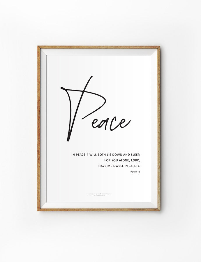 Peace {Poster} - Posters by His Mighty Prints, The Commandment Co