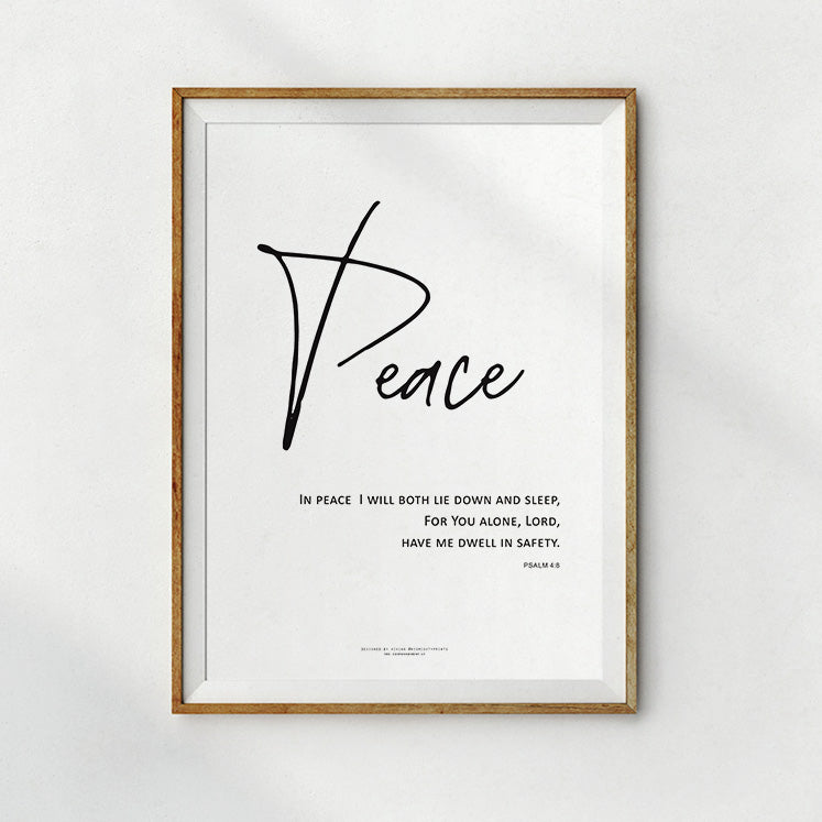 Peace {Poster} - Posters by His Mighty Prints, The Commandment Co