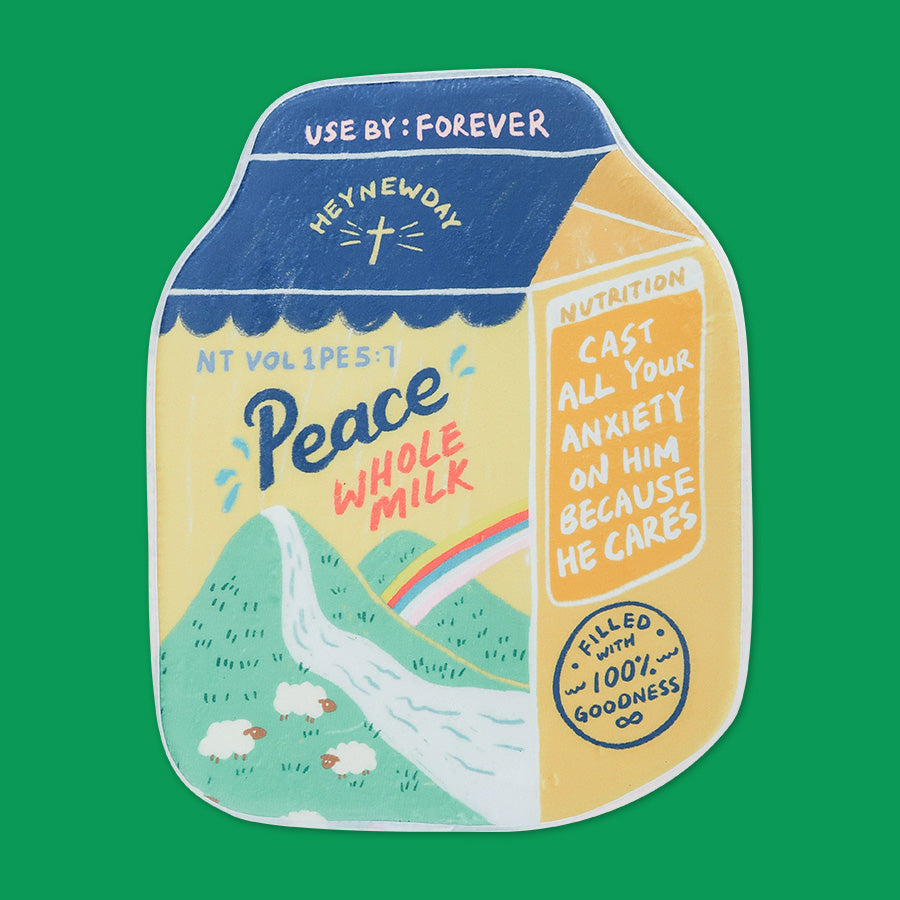 Peace Whole Milk {Door Mat} - door mat by The Commandment Co, The Commandment Co , Singapore Christian gifts shop