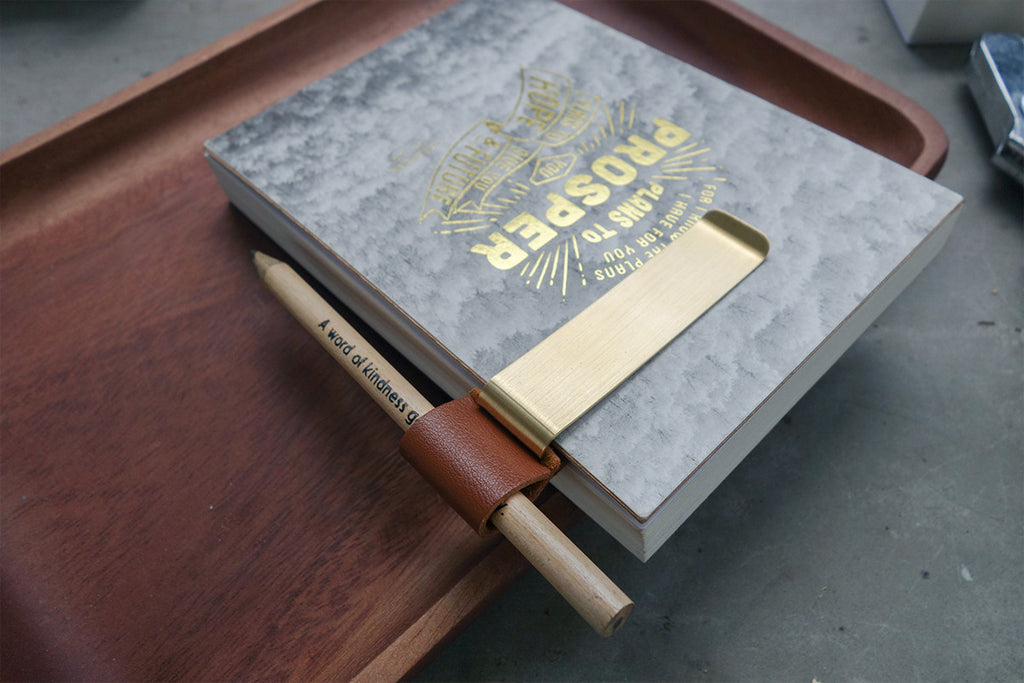 Brass Pen Holder - Notebook - Notebooks by The Commandment, The Commandment Co