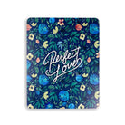 motivational bible verse ‘Perfect Love’ on floral background digitally printed on 16cmx20cm quality pine wood.