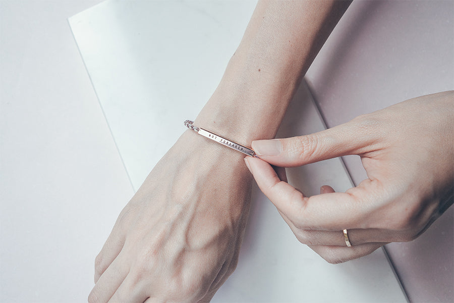 J&Co Foundry personalised braided band bracelet