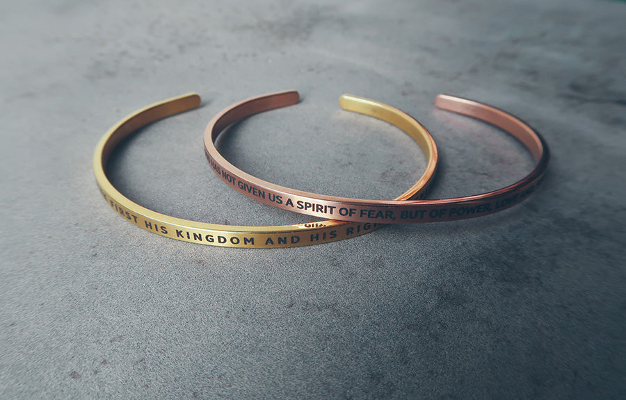 Personalised Bible verse band