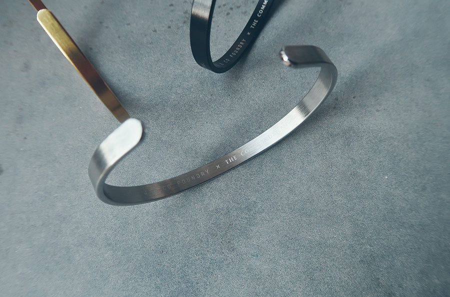 Personalised verse band with front and back engraving