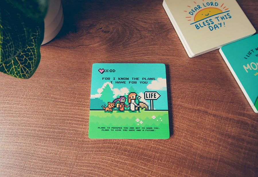 For I Know The Plans I Have For You {Coasters} - coasters by The Commandment Co, The Commandment Co , Singapore Christian gifts shop