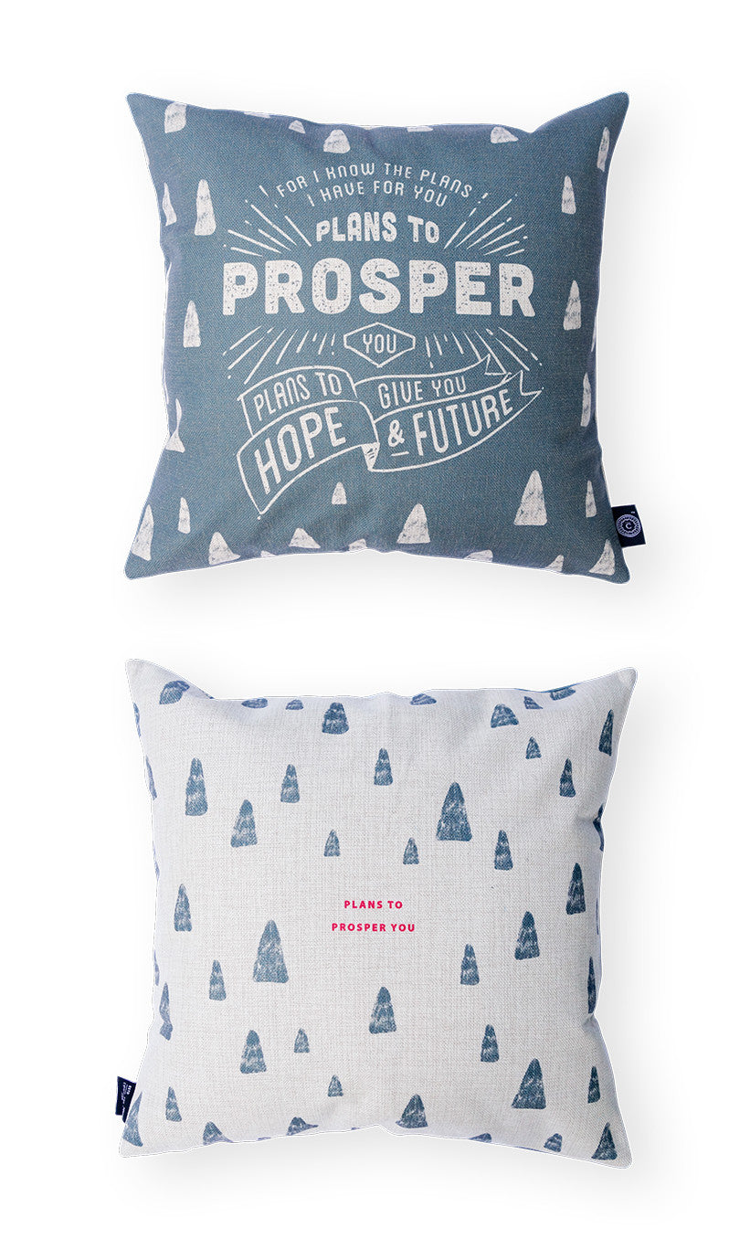 Jeremiah 29:11 Plans to Prosper You cushion cover design detail