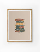 Christianity wall poster design consider it pure joy whenever you face trail of many kinds de