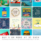 Bundle of Love Supermarket Christian wooden coasters including Prosper Cup Noodles.