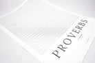 Book of Proverbs {Poster} - Posters by The Commandment Co, The Commandment Co , Singapore Christian gifts shop