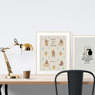 modern bible art design printed on A4 poster as wall display by YMI x TCCO