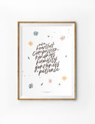 Put On Heartfelt Compassion {Poster} - Posters by Oh Katie Pie, The Commandment Co , Singapore Christian gifts shop