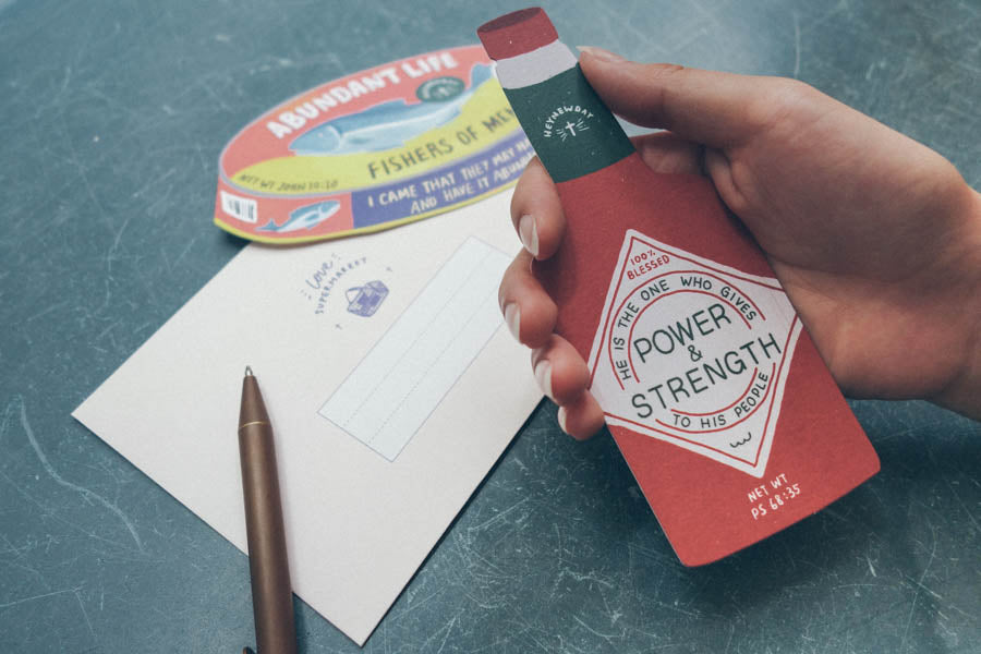 Power & Strength Chilli Sauce {LOVE SUPERMARKET Card} - Cards by The Commandment Co, The Commandment Co , Singapore Christian gifts shop