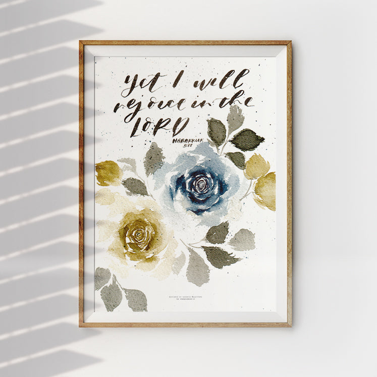 Rejoice {Poster} - Posters by QLetters, The Commandment Co , Singapore Christian gifts shop