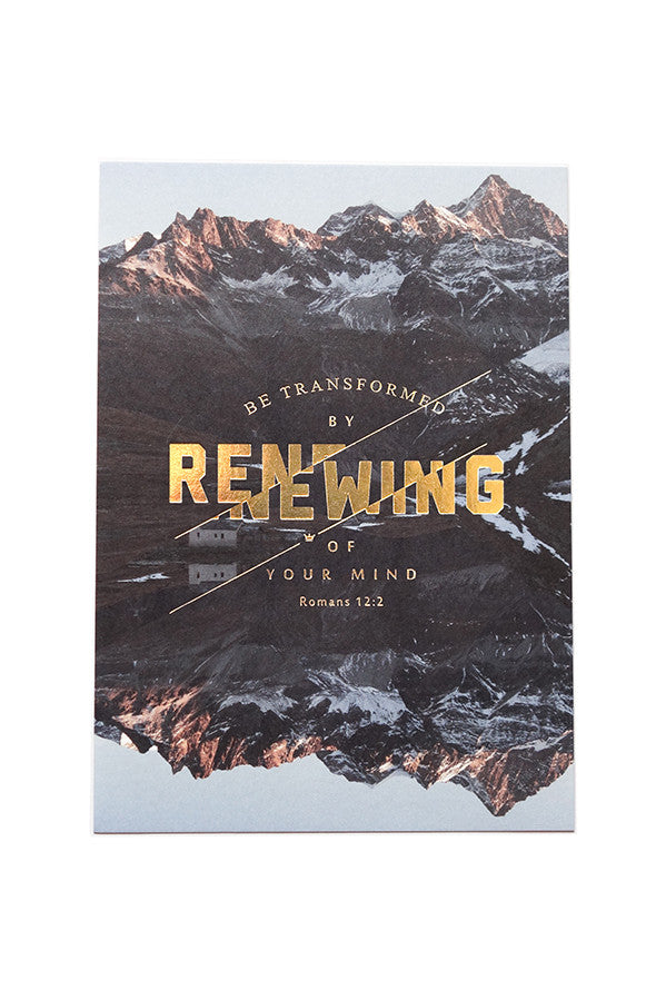 be transformed by the renewing of your mind verse card